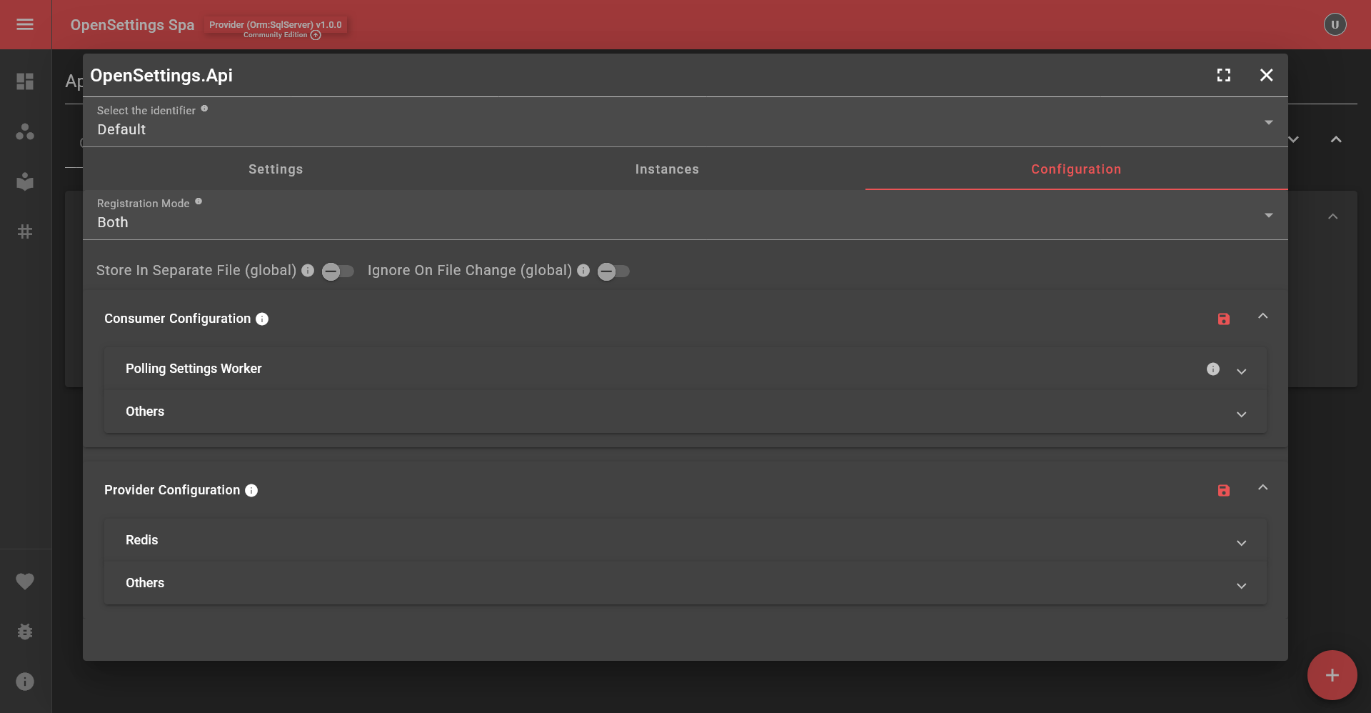 Settings Page Guide App View Page Configuration Tab