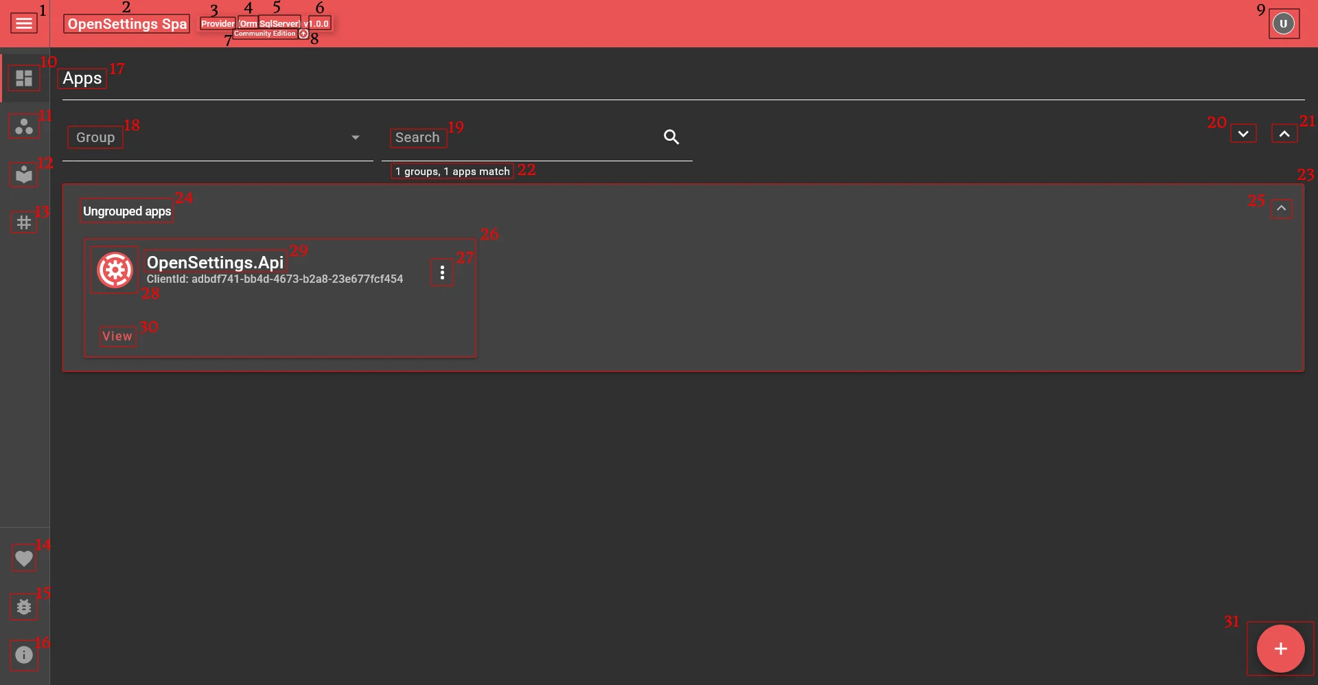 Settings Page Guide Initial Page